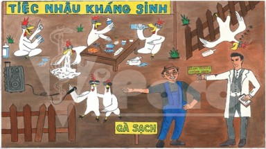 Học sinh Đồng Tháp cho thấy giảm thiểu sử dụng kháng sinh cho gia cầm đầu từ cam kết chăn nuôi tốt