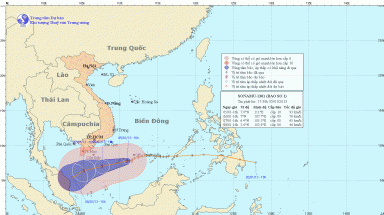 Bão số 1 đã gây ra gió mạnh ở đảo Trường Sa Lớn