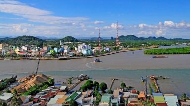 Thành phố trẻ Hà Tiên nhìn từ trên cao