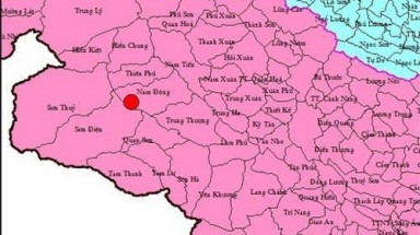 Xảy ra động đất ở Quan Sơn-Thanh Hóa