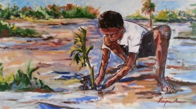 Phía sau Tết trồng cây