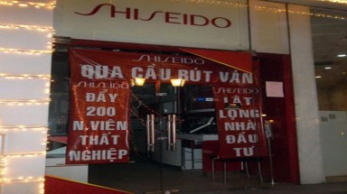 Hàng loạt cửa hàng Shisheido tại Việt Nam bị phong toả