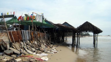 Biển xâm thực khu du lịch