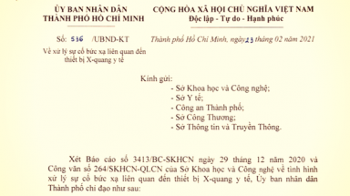 Truy tìm thiết bị X-quang nghi gây bức xạ làm 4 người sửa máy viêm loét đùi