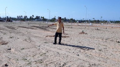Ninh Thuận:Vườn dừa bỗng dưng bị doanh nghiệp ủi sạch phân lô bán nền