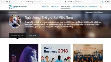 WB lên tiếng về một trang web gần giống trang web của WB tại Việt Nam