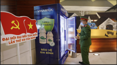 Sản phẩm Vinamilk được sử dụng để phục vụ các sự kiện lớn của quốc gia năm 2020