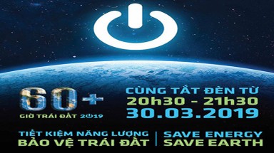 Lễ tắt đèn hưởng ứng Chiến dịch Giờ Trái đất 2019 diễn ra từ 20h30 đến 21h30 ngày 30/3/2019