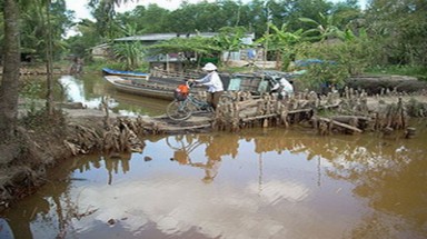 Nước mặn xâm nhập sâu 70 km tại Đồng bằng sông Cửu Long