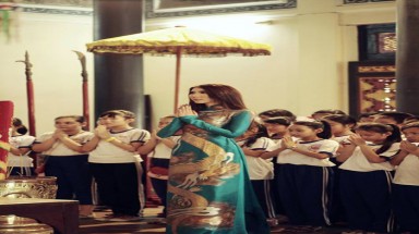 Ngọc Quyên viếng đền thờ vua Hùng