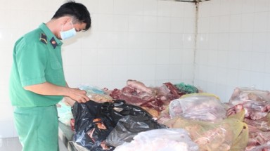  Bắt 3,3 tấn lòng bò thối