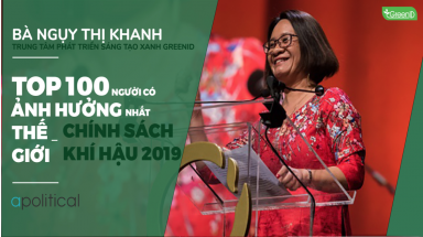 Apolitical công bố danh sách 100 người ảnh hướng nhất trong chính sách khí hậu 2019