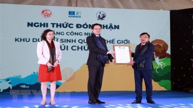 Ninh Thuận đón bằng công nhận khu dự trữ sinh quyển thế giới Núi Chúa