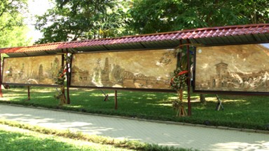 Bộ tranh ghép bằng cánh bướm và vỏ tràm lớn nhất