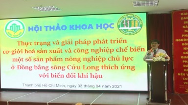 Nghiên cứu chế biến một số sản phẩm nông nghiệp chủ lực ở Đồng bằng sông Cửu Long thích ứng với biến đổi khí hậu
