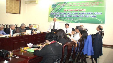 VACNE ra mắt sách “Kinh tế Xanh cho phát triển bền vững trong bối cảnh biến đổi khí hậu”