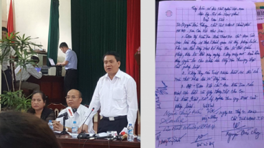   Tính pháp lý bản cam kết của Chủ tịch Nguyễn Đức Chung với xã Đồng Tâm