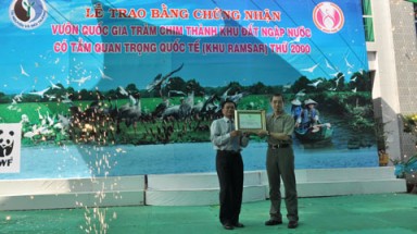  Khu Ramsar thứ 4 của Việt Nam đón Bằng Chứng nhận