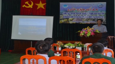 Tập huấn công tác tuyên truyền bảo tồn biển đảo và bảo tồn rùa biển
