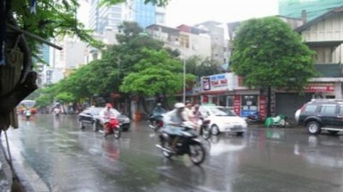 Miền Bắc có mưa rải rác