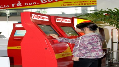 VietJetAir với hệ thống check-in tự động đầu tiên