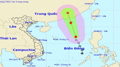 Áp thấp nhiệt đới mạnh lên thành bão số 1 trên Biển Đông