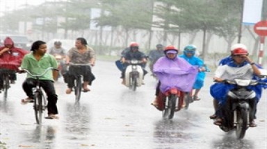 Khu vực Bắc Bộ có mưa dông kéo dài suốt cả ngày