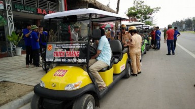  Chưa cấp phép 50 xe điện cho công ty thương binh tại Sầm Sơn