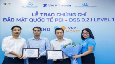 VNPT Money nhận chứng chỉ bảo mật PCI-DSS cấp độ cao nhất