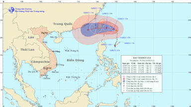   Tin bão gần biển Đông - Cơn bão Tembin
