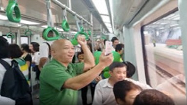Nghiêm cấm tự ý đưa người lên tàu Cát Linh - Hà Đông