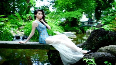  Hoa khôi Thu Thảo thả hồn giữa thiên nhiên