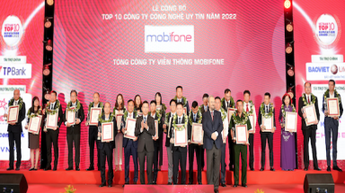 MobiFone vào Top 10 công ty công nghệ uy tín năm 2022