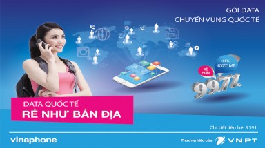 VinaPhone tiếp tục giảm 99,7% cước Data Roaming đến 6 nước Châu Á