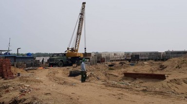 Doanh nghiệp lấp hàng nghìn m2 sông Mã xây công trình trái phép