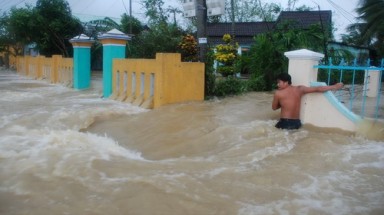 Lũ về nhanh gây ngập vùng tứ giác Long Xuyên