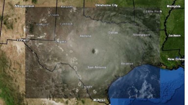 Siêu bão Irma có thời điểm rộng gần 1.300 km