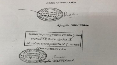 TP HCM: Phát hiện một phòng công chứng giả ở quận 9