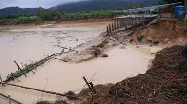 Bà Rịa-Vũng Tàu: Vỡ thân đập chứa nước khiến nhiều hộ dân thị xã Phú Mỹ bị ảnh hưởng