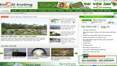 Ra mắt Trang tin nhanh về môi trường Việt Nam