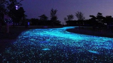 Đá phát quang vào buổi tối