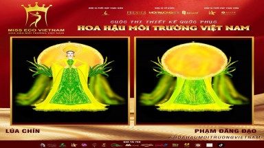 Tác phẩm dự thi thiết kế Quốc phục dành cho đại diện Việt Nam tại Miss Eco (bài 14)