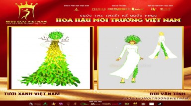 Tác phẩm dự thi thiết kế Quốc phục dành cho đại diện Việt Nam tại Miss Eco (bài 2)