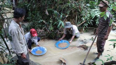  Cả ngàn người đổ xô vào rừng đãi quặng 