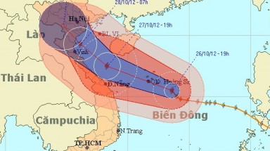Bão Sơn Tinh di chuyển nhanh nhất 10 năm qua