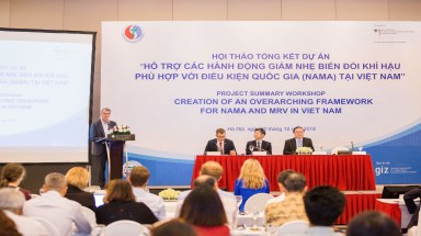 Dự án Đức -Việt NAMA hỗ trợ các hành động giảm nhẹ biến đổi khí hậu phù hợp với điều kiện quốc gia tại Việt Nam