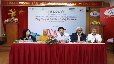 Lễ ký kết Hợp tác trao đổi y tế giữa Bệnh viện tim Hà Nội và tổ chức phi lợi nhuận MD1World