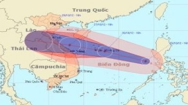  Bão số 8 di chuyển nhanh, có khả năng mạnh thêm