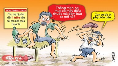 Sai trẻ em đi mua thuốc lá, cha mẹ có thể bị phạt đến 1 triệu đồng