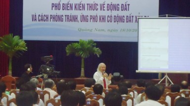  Quảng Nam: Truyền hình trực tiếp cách ứng phó động đất